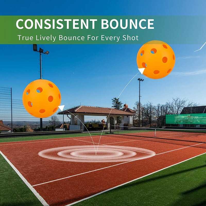 Pickleball loptice za dvoranu USAPA Paddle Ball 26 rupa Pickleball Sport Training Practice Plastične Pickleball šuplje lopte za protok zraka
