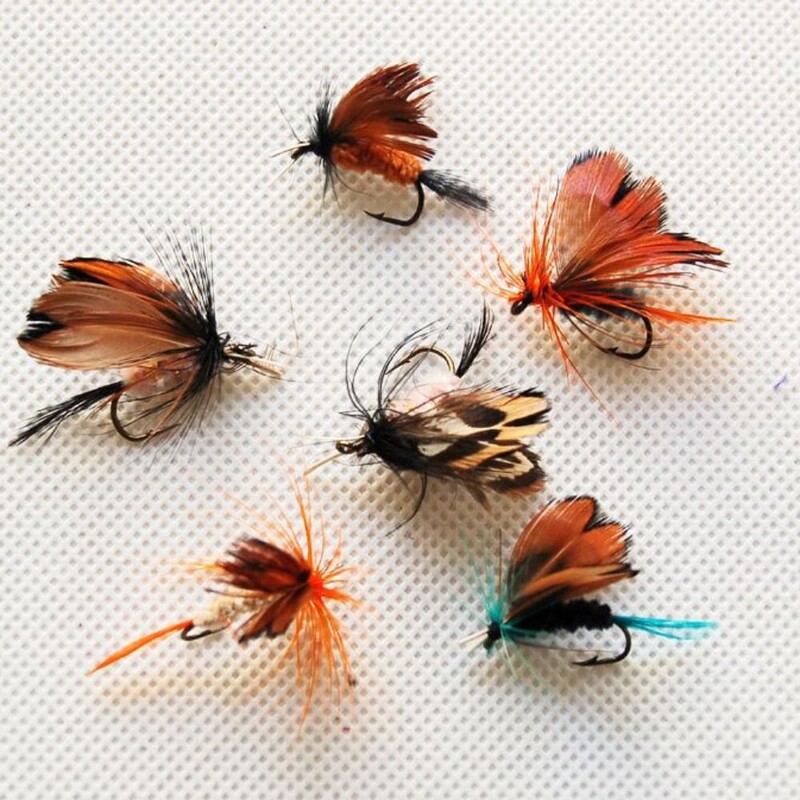 12Pcs Mentalni kukci Muhe Mamci za mušičarenje Mamac Mamac za umjetne kukce Mamac za suhu mušicu Crank Hook Pribor za ribolov Mušice