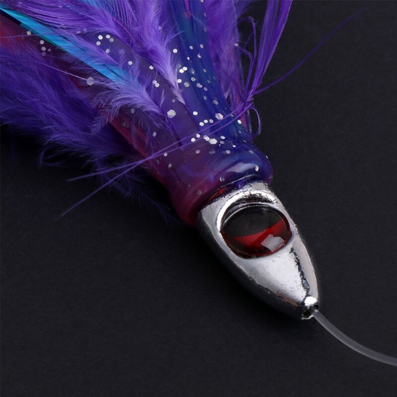 Vezani mamac za morsku hobotnicu s udicom s perjem/udicom s olovnom glavom Udica s dugim repom Uzica Udica Suknja za trolling Mamac Pribor