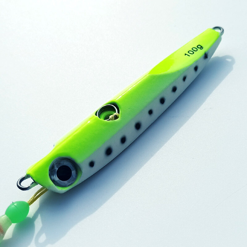 1PC Glow Inchiku Jig 60g80g100g135g Naluca metalică pentru pescuit în mare Fusta luminoasă Lead Jig pesca Pește Jigging Nalucă