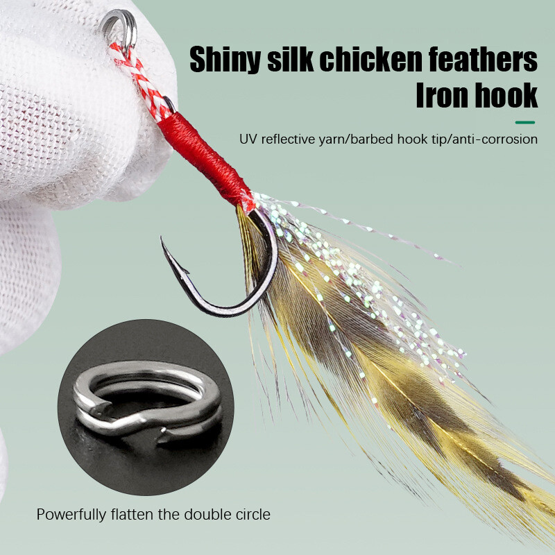 1 KOM. Metalne lijevane udice za žigove s obalom za lijevanje s obale za jigging riba brancina mamac za ribolov Umjetni mamac