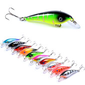 1 ks Crankbait Rybárske nástrahy na ryby Minnow 5,7 cm/4,4 g 3D očko Umelá rybárska návnada Riečny ostriež Tvrdá návnada Potápavý Wobler De Pesca