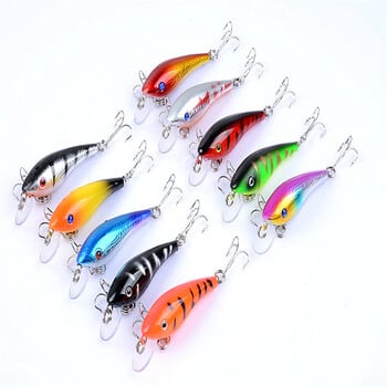 1 бр. Crankbait Fishing Minnow Lures 5.7cm/4.4g 3d Eye изкуствена риболовна стръв Речен костур Твърда стръв Потъващ воблер De Pesca