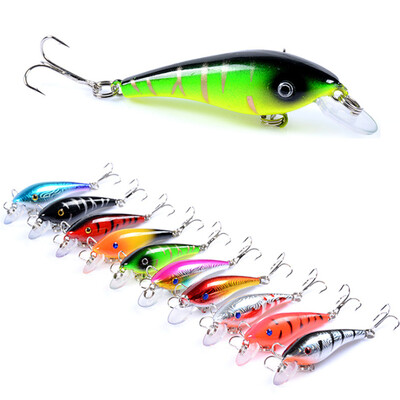1 бр. Crankbait Fishing Minnow Lures 5.7cm/4.4g 3d Eye изкуствена риболовна стръв Речен костур Твърда стръв Потъващ воблер De Pesca
