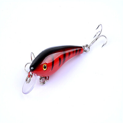 1 ks Crankbait Rybárske nástrahy na ryby Minnow 5,7 cm/4,4 g 3D očko Umelá rybárska návnada Riečny ostriež Tvrdá návnada Potápavý Wobler De Pesca