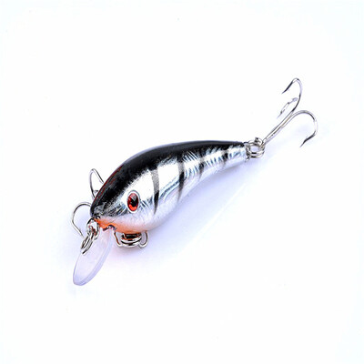 1 ks Crankbait Rybárske nástrahy na ryby Minnow 5,7 cm/4,4 g 3D očko Umelá rybárska návnada Riečny ostriež Tvrdá návnada Potápavý Wobler De Pesca