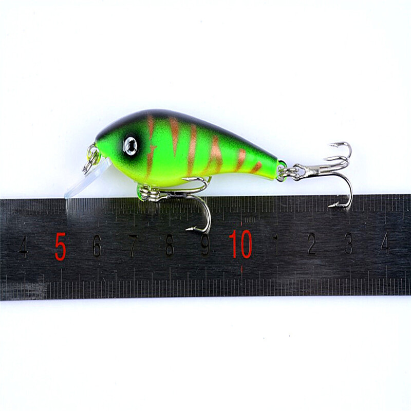 1 ks Crankbait Rybárske nástrahy na ryby Minnow 5,7 cm/4,4 g 3D očko Umelá rybárska návnada Riečny ostriež Tvrdá návnada Potápavý Wobler De Pesca