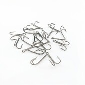 5 ili 10 kom/lot Dvostruka udica od ugljičnog čelika Izdržljiva upotreba Duga visoka udica za pecanje za meke mamce Jig Bass Dodaci