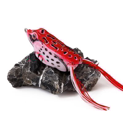 1 ks 5G 8,5G 13G 17,5G žabia návnada, mäkká trubicová návnada, plastová rybárska návnada s rybárskymi háčikmi, vrchná časť vodnej lúčovej žaby, umelé 3D oči