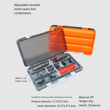 Fishing Box Fisherman Tackle Box Πλαστικά κουτιά δολωμάτων Hook Organizer Εργαλείο αποθήκευσης για κυπρίνους Είδη ψαρέματος Φορητό κουτί αξεσουάρ