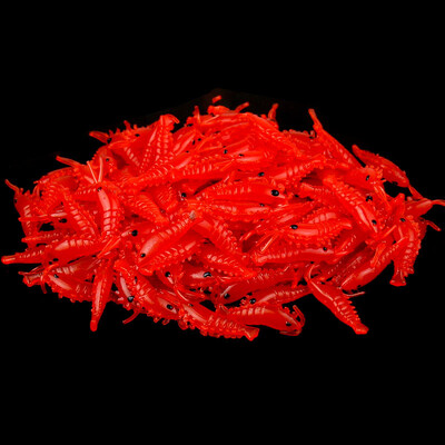 10-50 ks/lot Krevety Návnady Mäkké Silikónové Rybárske Nástrahy 2,8 cm/0,3 g Svietiaci Žiariaci Sladkovodný Červ Nový Vzor Rybárske Náčinie