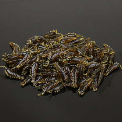 10-50 ks/lot Krevety Návnady Mäkké Silikónové Rybárske Nástrahy 2,8 cm/0,3 g Svietiaci Žiariaci Sladkovodný Červ Nový Vzor Rybárske Náčinie