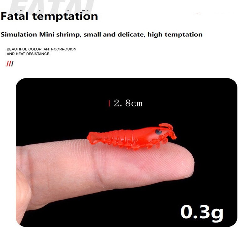 10-50 ks/lot Krevety Návnady Mäkké Silikónové Rybárske Nástrahy 2,8 cm/0,3 g Svietiaci Žiariaci Sladkovodný Červ Nový Vzor Rybárske Náčinie