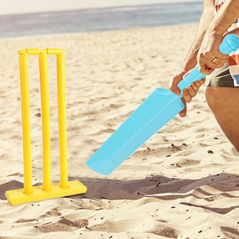 Kroketové sady pre deti, vzdelávacia súprava na cvrčky s 2 loptičkami, bezpečná sada pálok na cvrčky, hračky na posilnenie sily pre deti