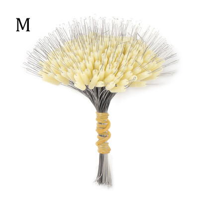 300 ks silikónových oválnych zátok Space Bean, bobber, profesionálny rybársky plavák, odolnosť proti praskaniu, rybársky vlasec, rybárske vybavenie