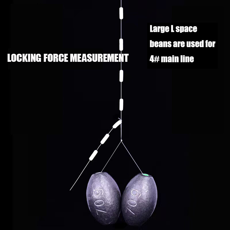 300 ks silikónových oválnych zátok Space Bean, bobber, profesionálny rybársky plavák, odolnosť proti praskaniu, rybársky vlasec, rybárske vybavenie