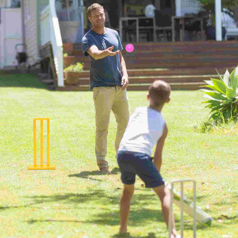 Dječji set za kriket, set za sportske igre za kriket na plaži, set za obiteljske sportske igre u dvorištu, dječji kriket (nasumične boje)