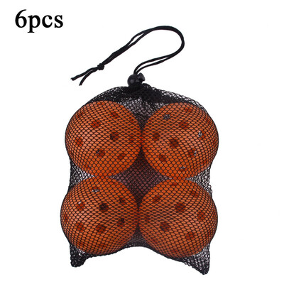 6 komada vanjskih loptica za pikleball 26 rupa 40 rupa Dodaci za pickleball za trening Standardne kuglice za kiseljenje za natjecanje