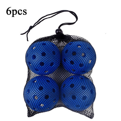 6 komada vanjskih loptica za pikleball 26 rupa 40 rupa Dodaci za pickleball za trening Standardne kuglice za kiseljenje za natjecanje