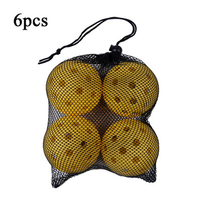 6 komada vanjskih loptica za pikleball 26 rupa 40 rupa Dodaci za pickleball za trening Standardne kuglice za kiseljenje za natjecanje