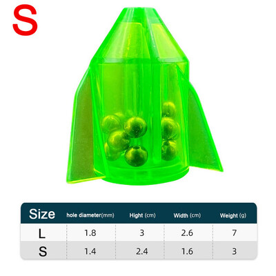 5Pcs/lot Zvečke sa strunom za pecanje Uložak za cijev Shake Attract Diy Inline Lure zvečke Alat Mamac Uteg za ribolov s prstenastom perlom