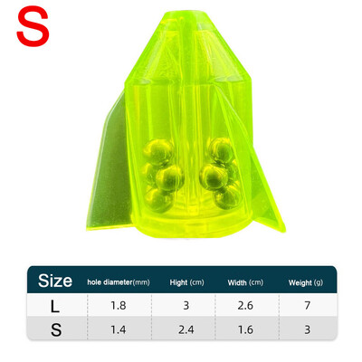 5Pcs/lot Zvečke sa strunom za pecanje Uložak za cijev Shake Attract Diy Inline Lure zvečke Alat Mamac Uteg za ribolov s prstenastom perlom