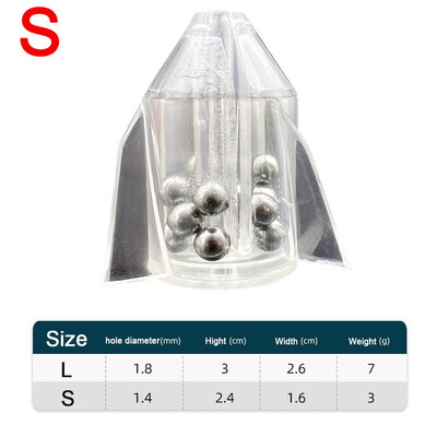 5Pcs/lot Zvečke sa strunom za pecanje Uložak za cijev Shake Attract Diy Inline Lure zvečke Alat Mamac Uteg za ribolov s prstenastom perlom