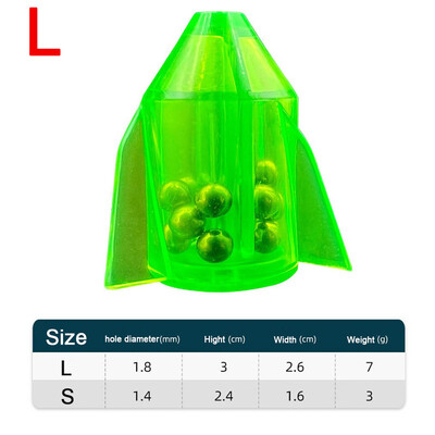 5Pcs/lot Zvečke sa strunom za pecanje Uložak za cijev Shake Attract Diy Inline Lure zvečke Alat Mamac Uteg za ribolov s prstenastom perlom