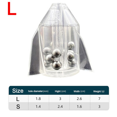 5Pcs/lot Zvečke sa strunom za pecanje Uložak za cijev Shake Attract Diy Inline Lure zvečke Alat Mamac Uteg za ribolov s prstenastom perlom