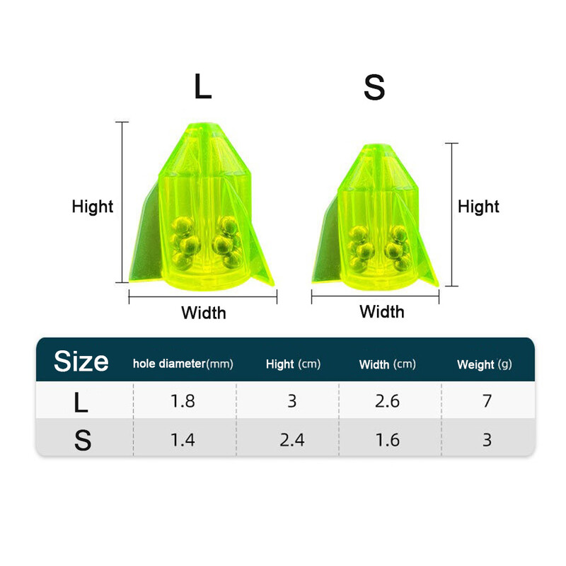 5Pcs/lot Zvečke sa strunom za pecanje Uložak za cijev Shake Attract Diy Inline Lure zvečke Alat Mamac Uteg za ribolov s prstenastom perlom