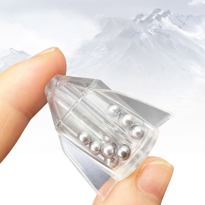 5Pcs/lot Zvečke sa strunom za pecanje Uložak za cijev Shake Attract Diy Inline Lure zvečke Alat Mamac Uteg za ribolov s prstenastom perlom