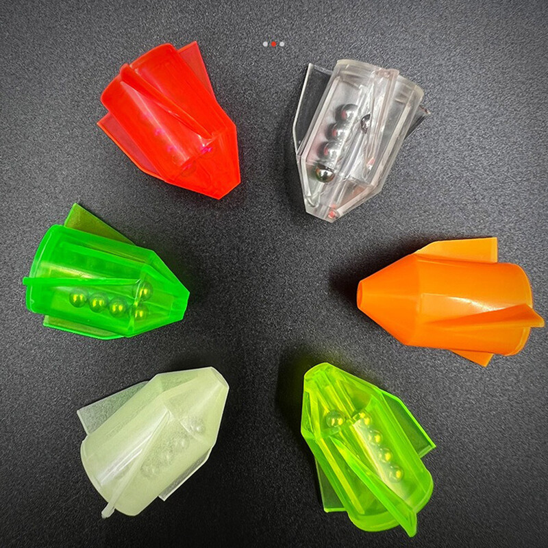 5Pcs/lot Zvečke sa strunom za pecanje Uložak za cijev Shake Attract Diy Inline Lure zvečke Alat Mamac Uteg za ribolov s prstenastom perlom