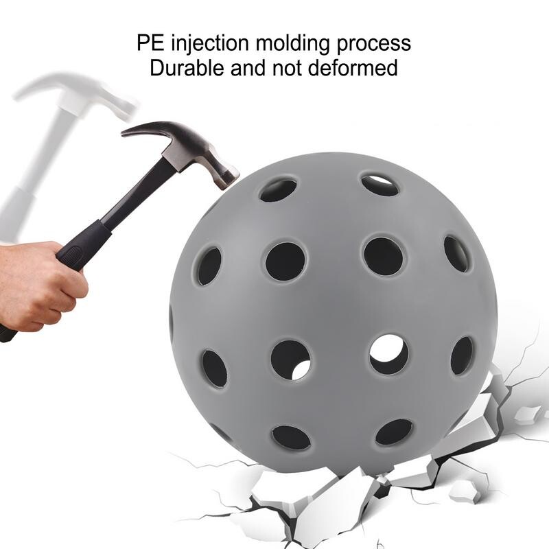 Kuglice za kiseljenje na otvorenom 3X PE vanjska lopta s rupama 74 mm visoke elastičnosti Kuglice za kiseljenje s dizajnom od 40 rupa s cijevi za pohranu
