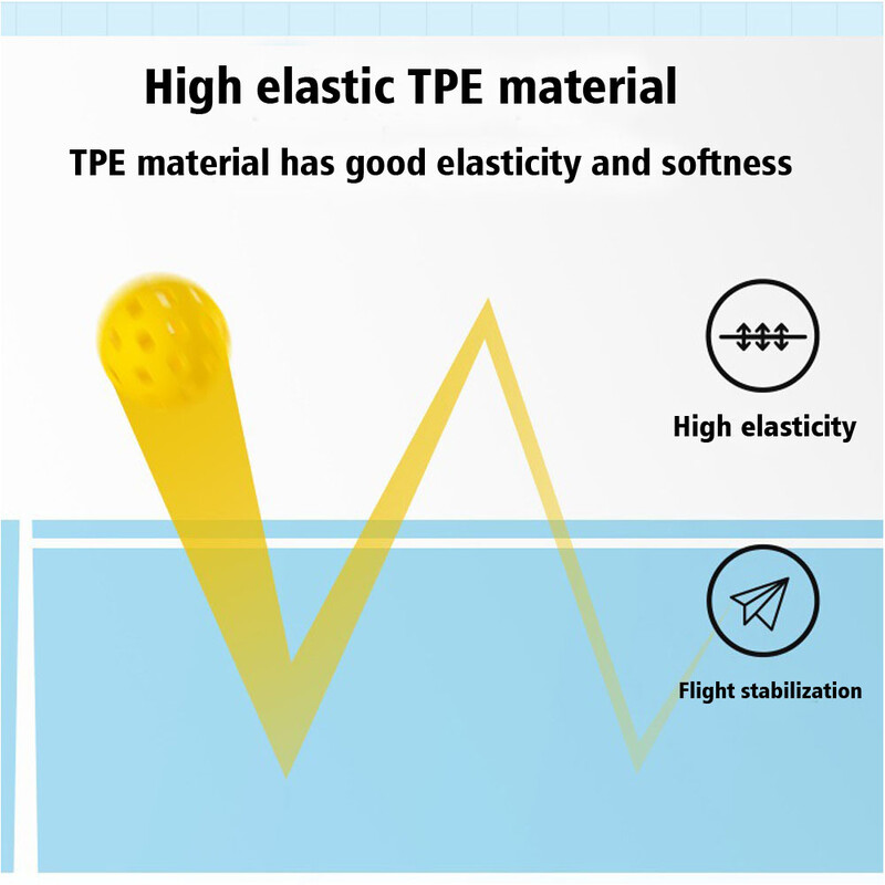 Pickerball za natjecanje, Pickerball na otvorenom, visoke kvalitete i otporan na igru, narančasta, zelena, žuta