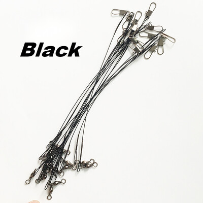 2023 m. Naujas nuo įkandimo apsaugantis plieninis žvejybos valas, plieninis viela su pasukamu žvejybos priedu, šerdies pavadėliu, 10 cm