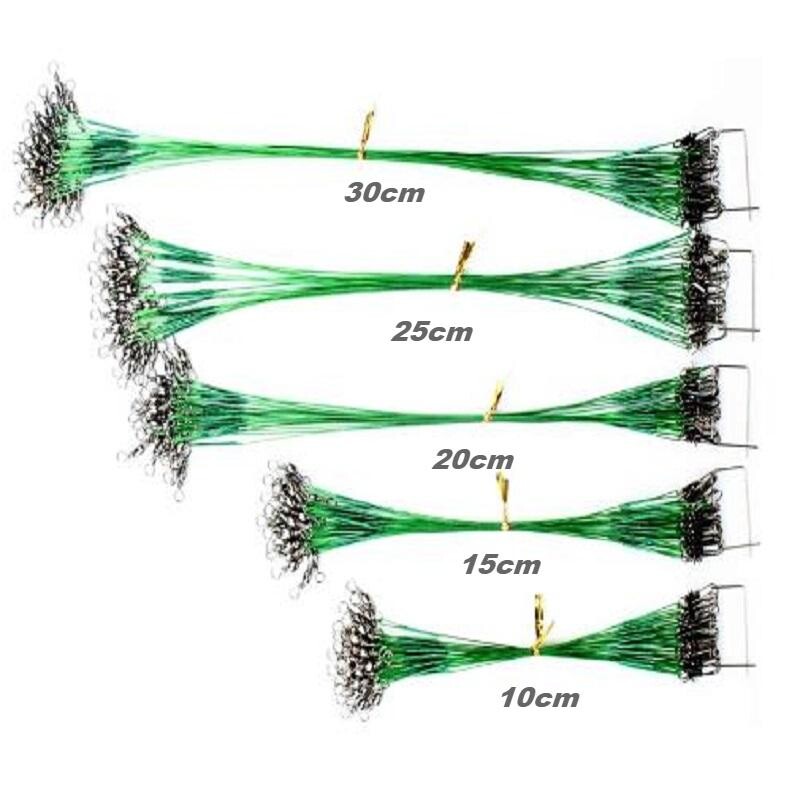 2023 m. Naujas nuo įkandimo apsaugantis plieninis žvejybos valas, plieninis viela su pasukamu žvejybos priedu, šerdies pavadėliu, 10 cm