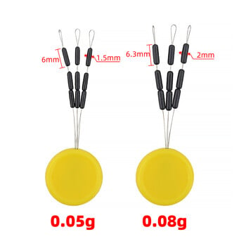 2 σετ Tungsten Sinkers Hooklink Weights Μέγεθος 0,05g 0,08g for Carp Fishing Terminal Tackle AG200