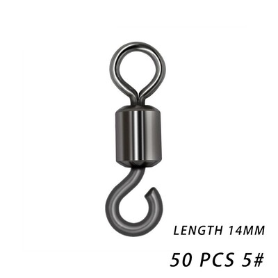 50 komada Okretni konektor za pecanje 8 oblika, kvalitetan nehrđajući čelik, pribor za pecanje, kotrljajući konektor za pecanje