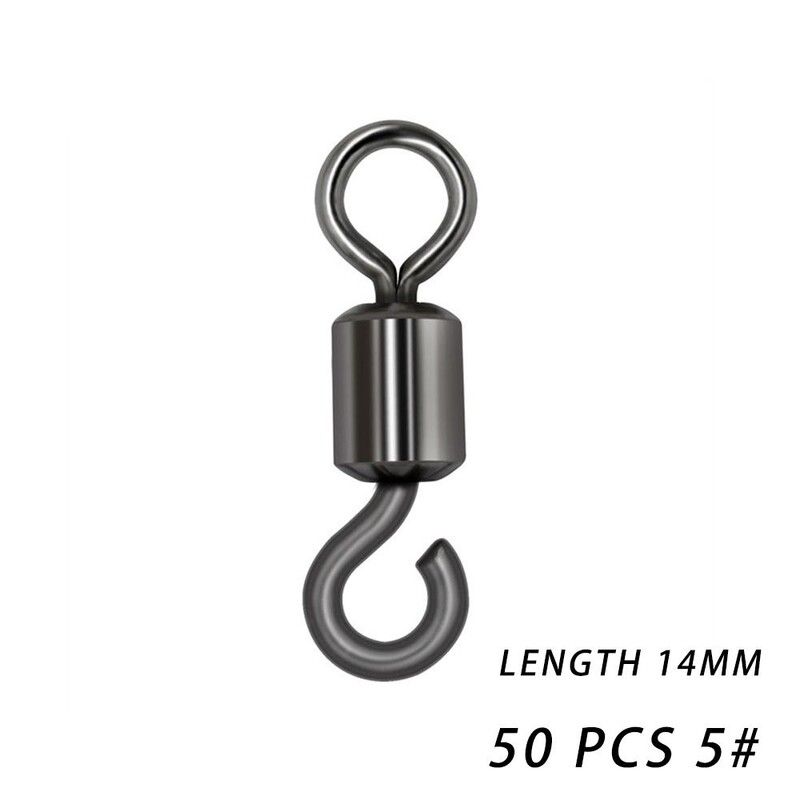 50 komada Okretni konektor za pecanje 8 oblika, kvalitetan nehrđajući čelik, pribor za pecanje, kotrljajući konektor za pecanje