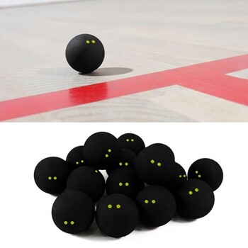 Αξεσουάρ επαγγελματικού ανταγωνισμού Forfar Squash Ball Two Yellow Dots Αθλητικές μπάλες από καουτσούκ χαμηλής ταχύτητας