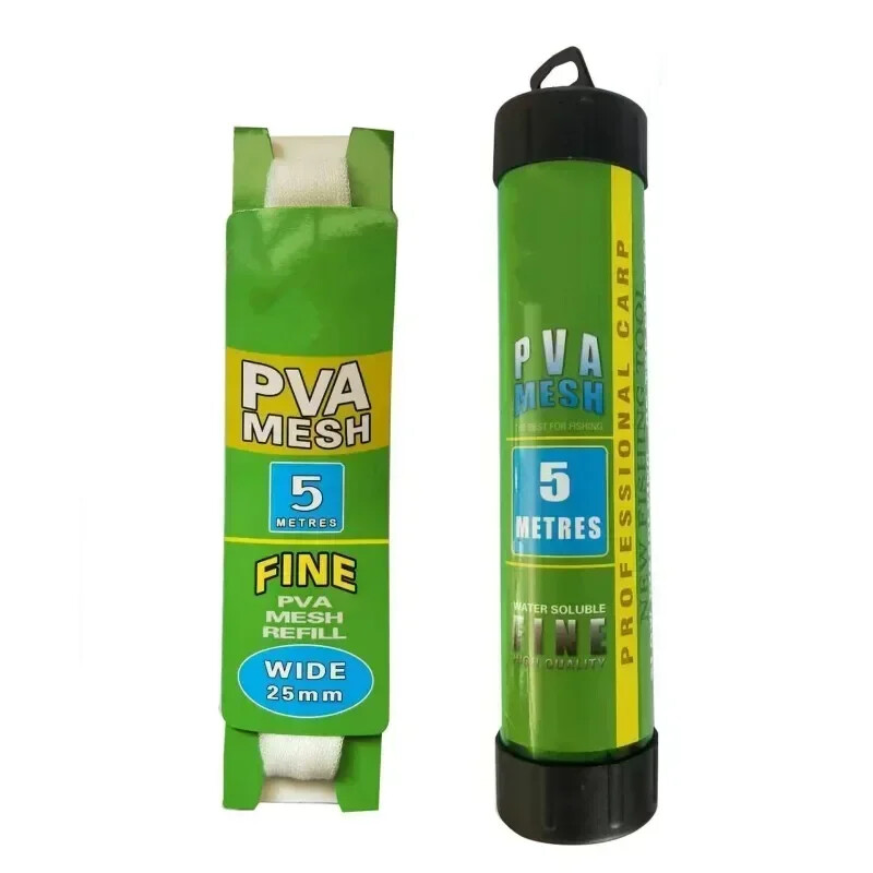 1 KOM 5M PVA mreža s uskom mrežastom cijevi za otapanje vode, hranilica za šaranske ribolove, mamci, dopunska šipka za punjenje, pribor za ribolov šarana