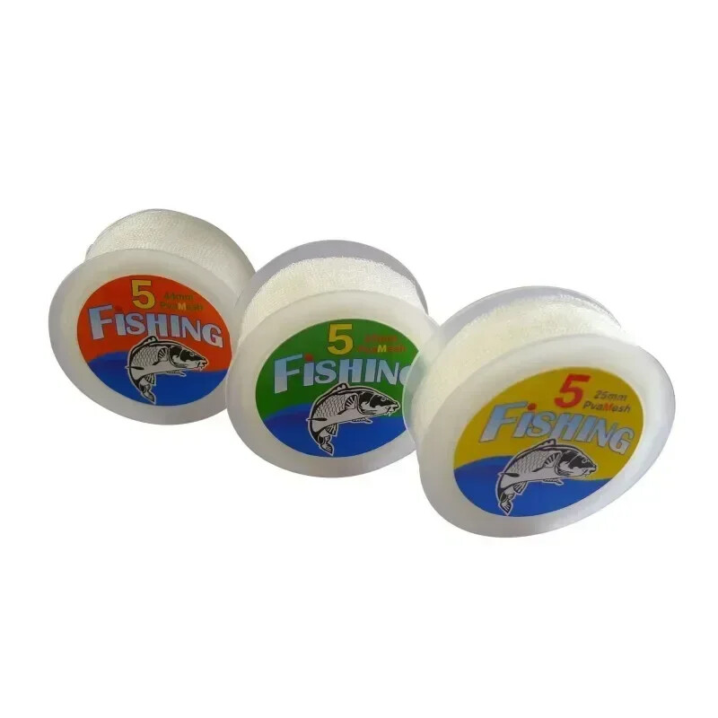 1 KOM 5M PVA mreža s uskom mrežastom cijevi za otapanje vode, hranilica za šaranske ribolove, mamci, dopunska šipka za punjenje, pribor za ribolov šarana