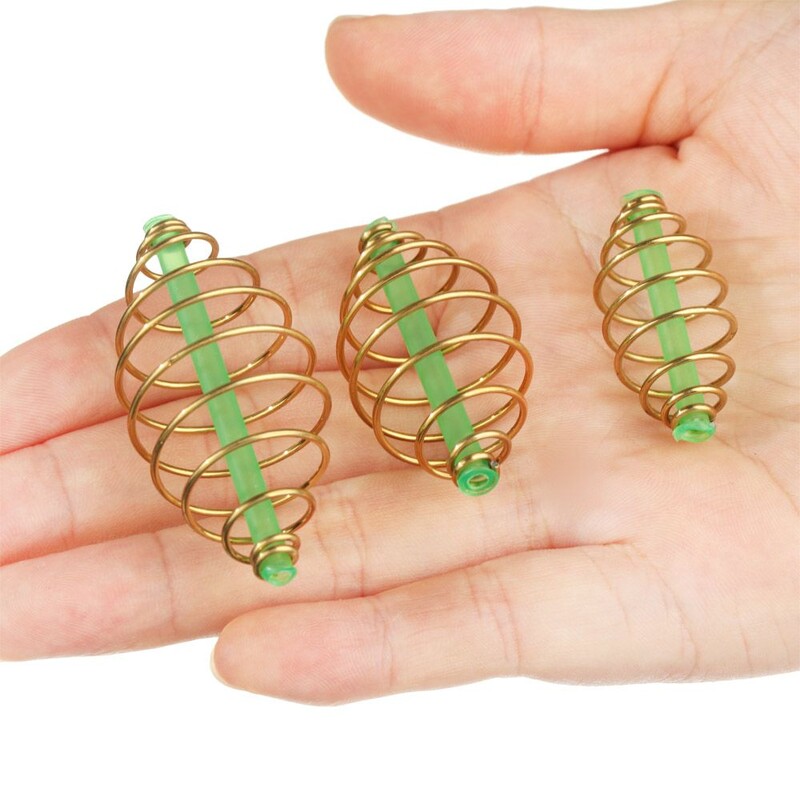 10 kom 33/45/55 mm kavez za mamac za pecanje Opružni mamac Inline Viseći pribor Hranilica za pecanje Zamka za košaru Držač hranilice