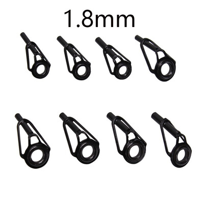 8-dielna sada na rybárske prúty, vodítka na rybárske prúty, špičky, sada na opravu očiek rybárskeho prútu, rám z nehrdzavejúcej ocele, keramický krúžok, príslušenstvo na rybárske potreby