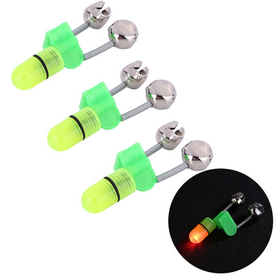 1-10 komada štapa za noćni ribolov Svjetlo alarma za ugriz mamca s dvostrukim zvonima, indikator alarma za ugriz za pecanje, pribor za ribolov šarana