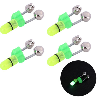 1-10 komada štapa za noćni ribolov Svjetlo alarma za ugriz mamca s dvostrukim zvonima, indikator alarma za ugriz za pecanje, pribor za ribolov šarana