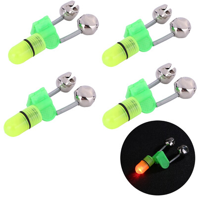 1-10 komada štapa za noćni ribolov Svjetlo alarma za ugriz mamca s dvostrukim zvonima, indikator alarma za ugriz za pecanje, pribor za ribolov šarana