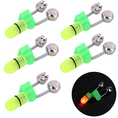 1-10 komada štapa za noćni ribolov Svjetlo alarma za ugriz mamca s dvostrukim zvonima, indikator alarma za ugriz za pecanje, pribor za ribolov šarana