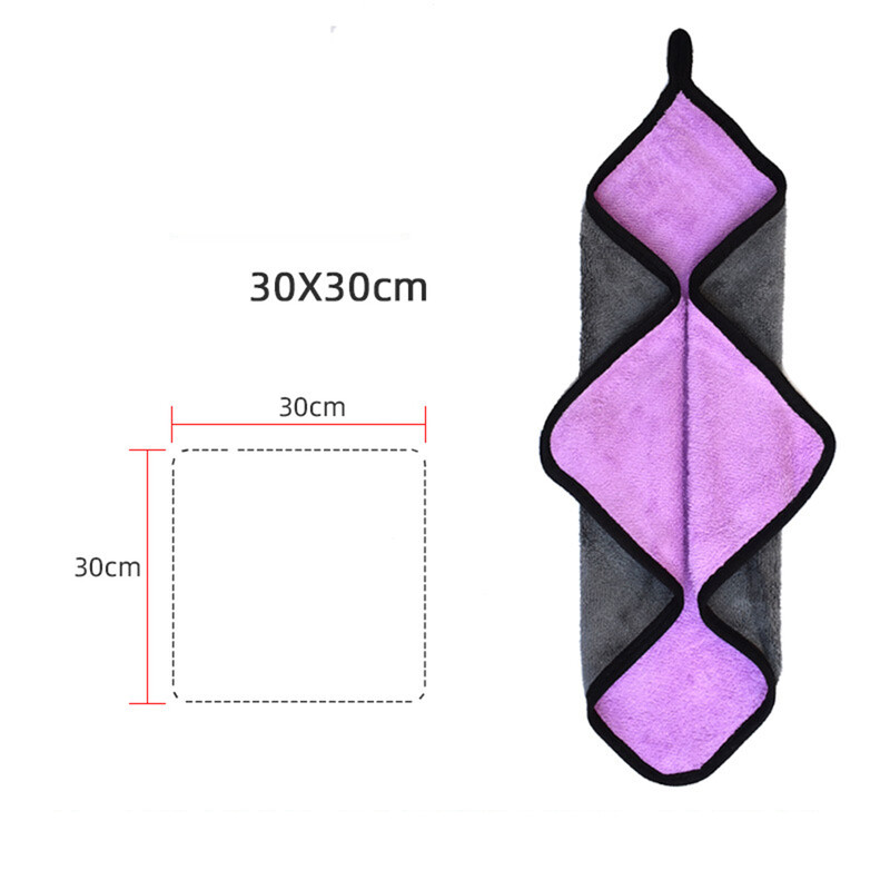 Dvoslojni ribolovni ručnik od mikrovlakana za mamac s karabinerom, zadebljanje, neprijanjajući upijajući ručnik za planinarenje, 3 boje