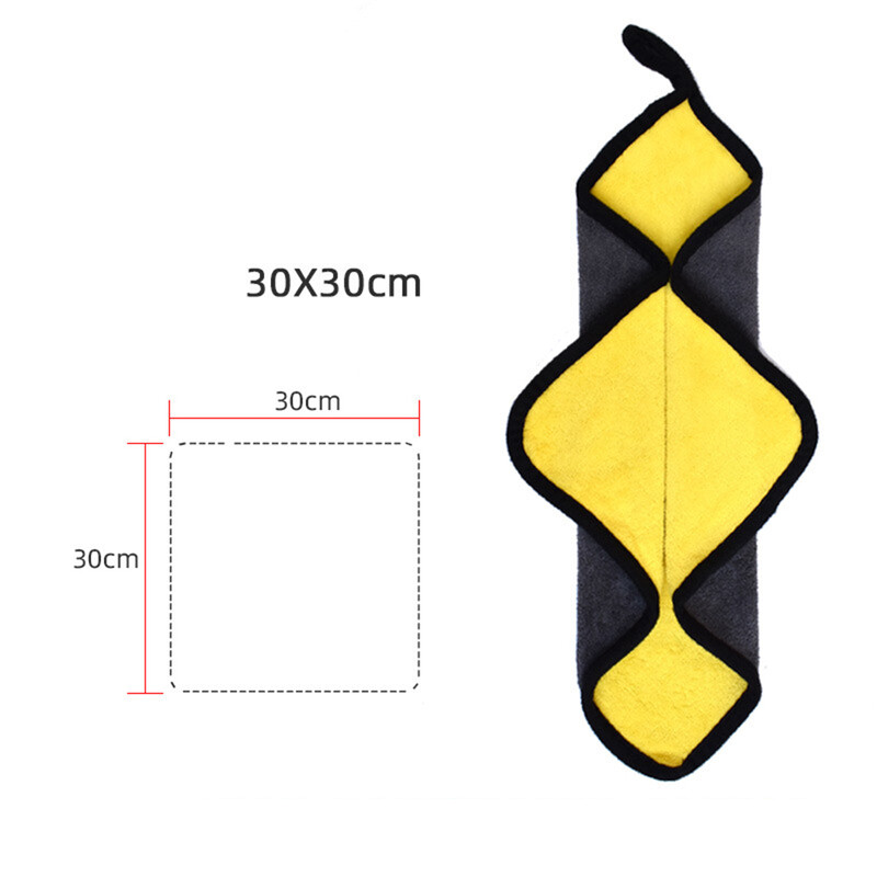 Dvoslojni ribolovni ručnik od mikrovlakana za mamac s karabinerom, zadebljanje, neprijanjajući upijajući ručnik za planinarenje, 3 boje